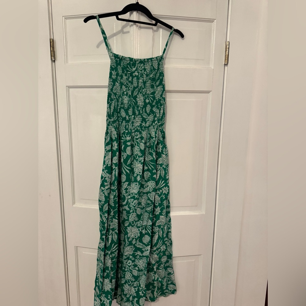 Elan Green Floral Maxi Dress